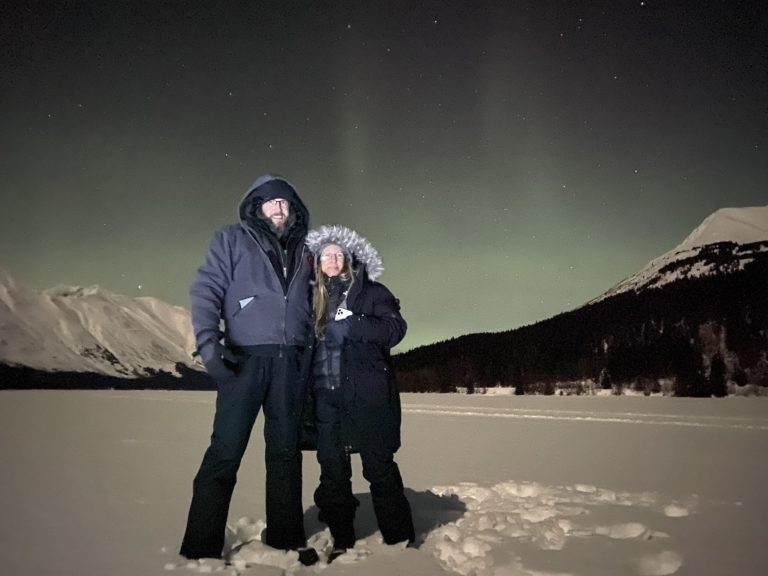 Winter Stay Over in Moose Pass under the Aurora Borealis