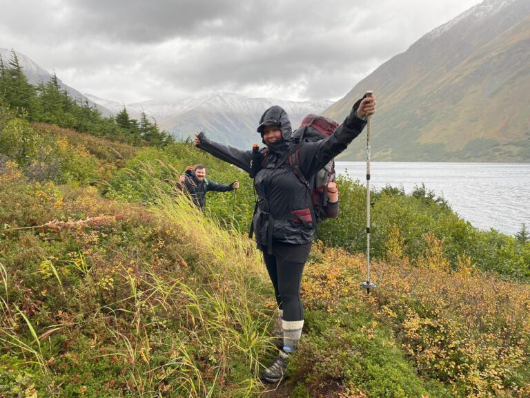 Hiking on the Kenai Peninsula near Moose Pass, Alaska to Crescent Lake