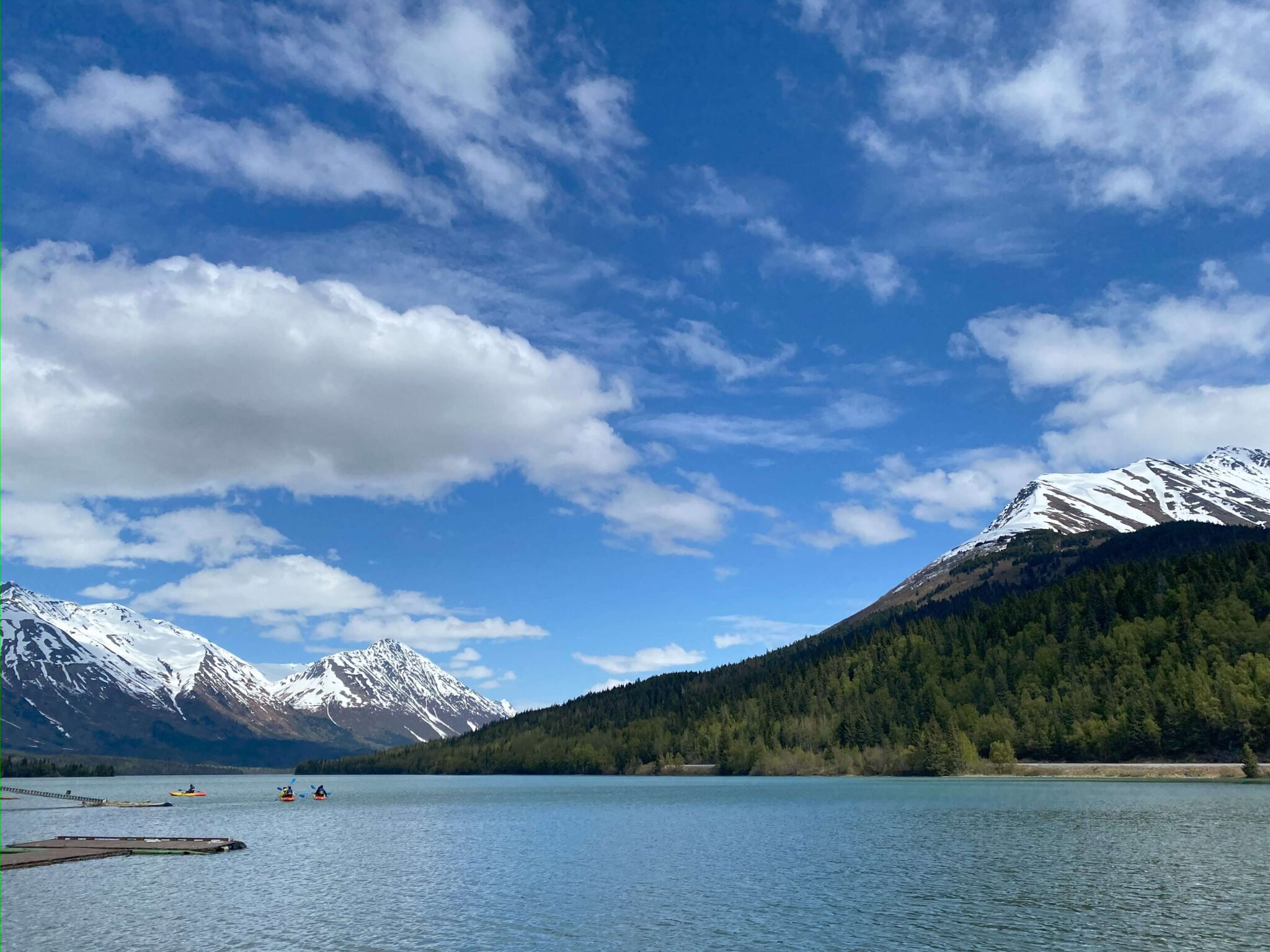 Kayakers in Distance